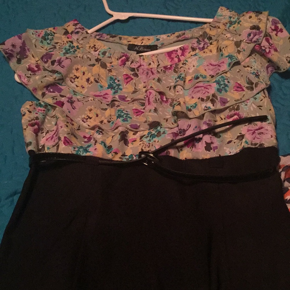 Empire waist dress with belt